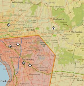 Dandenong Ranges forecast for high winds, alerts issued