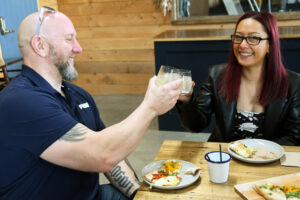 Gin, food and views come together