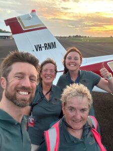 Pilots reach destination between dawn and dusk