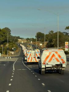 Convoy to colac: Upper Yarra SES takes part in fire warning mission